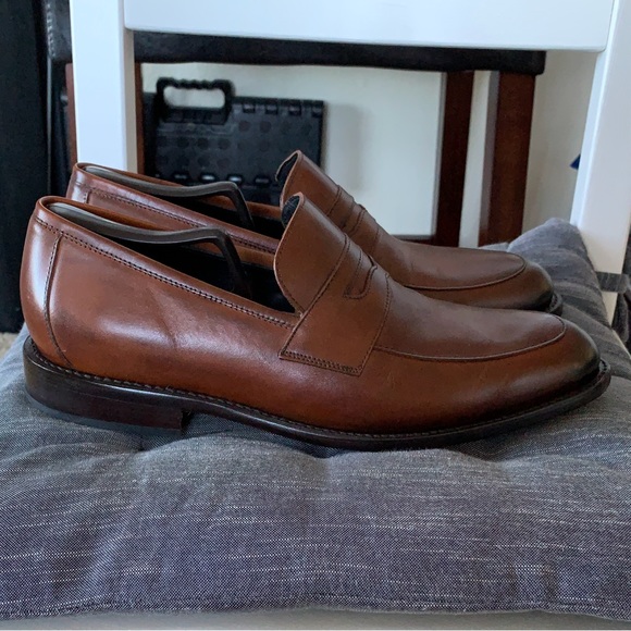 THURSDAY BOOTS MENS MAHOGANY LINCOLN LOAFER DRESS SHOE SZ 10 - Picture 3 of 6